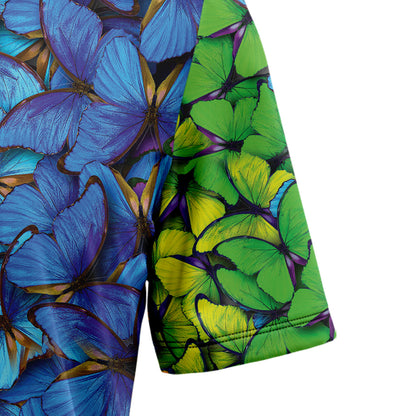 Colorful Rainbow Butterfly H10809 Hawaiian Shirt
