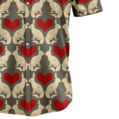 Rabbit And Heart G5811 Hawaiian Shirt