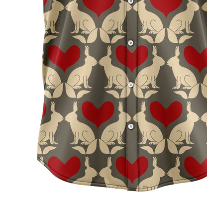 Rabbit And Heart G5811 Hawaiian Shirt