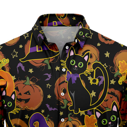 Black Cat Halloween G5813 Hawaiian Shirt