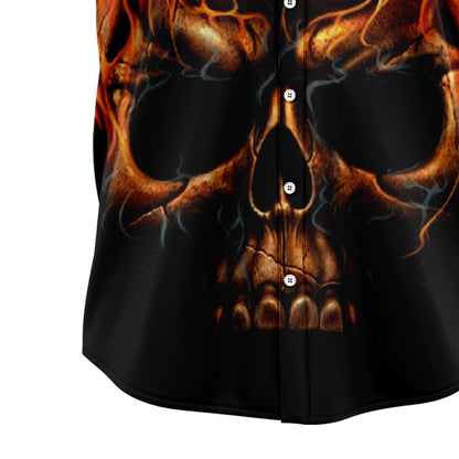 Skull Fire T1108 Hawaiian Shirt