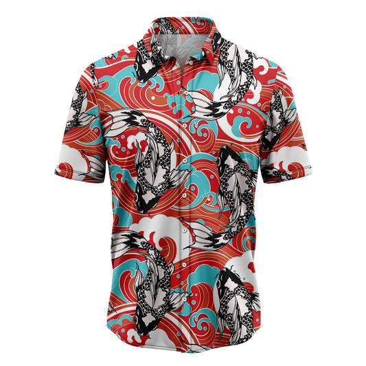 Koi Fish Wave T1008 Hawaiian Shirt