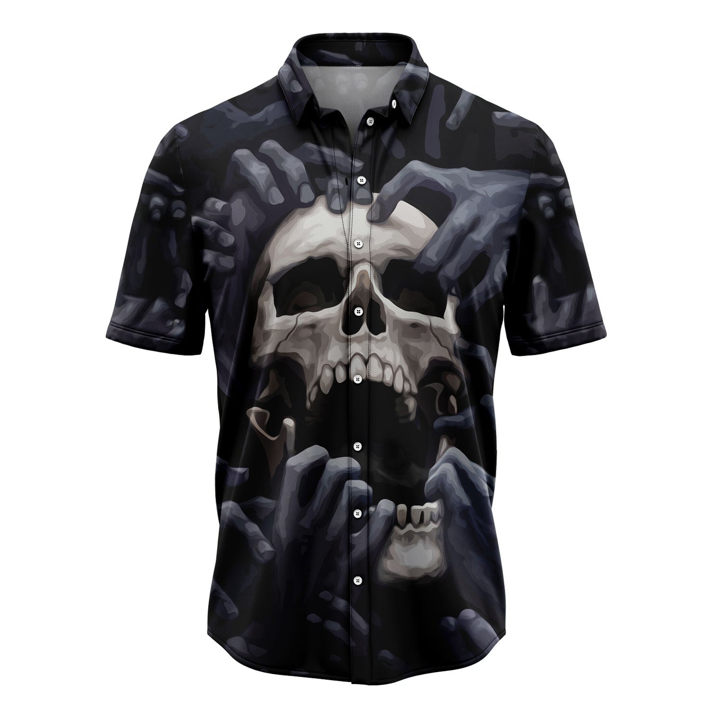 Skull Smoke T1008 Hawaiian Shirt