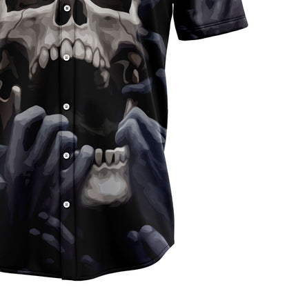 Skull Smoke T1008 Hawaiian Shirt