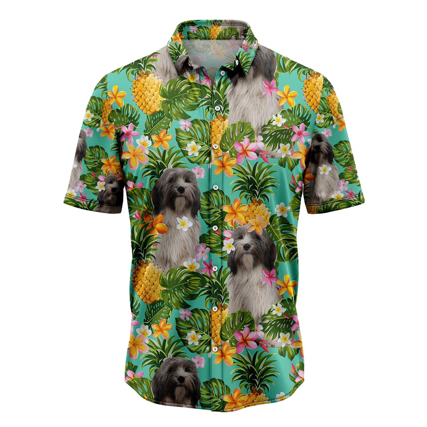 Tropical Pineapple Tibetan Terrier H137061 Hawaiian Shirt