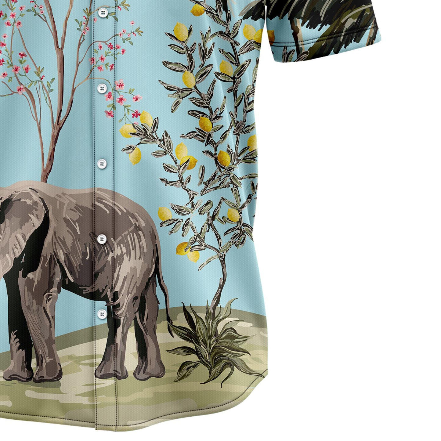 Vintage Tropical Elephant H147016 Hawaiian Shirt