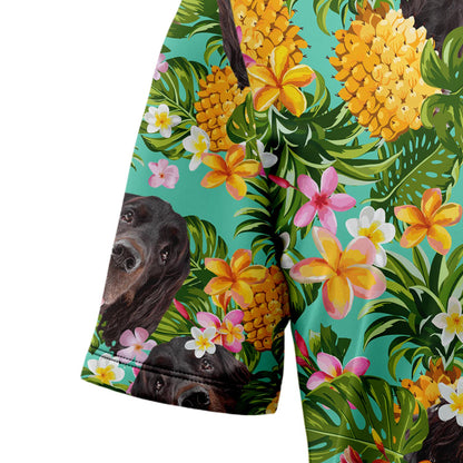 Tropical Pineapple Gordon Setter H137065 Hawaiian Shirt