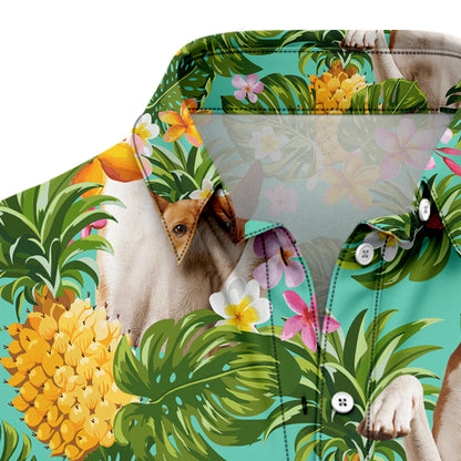 Tropical Pineapple Basenji H137059 Hawaiian Shirt