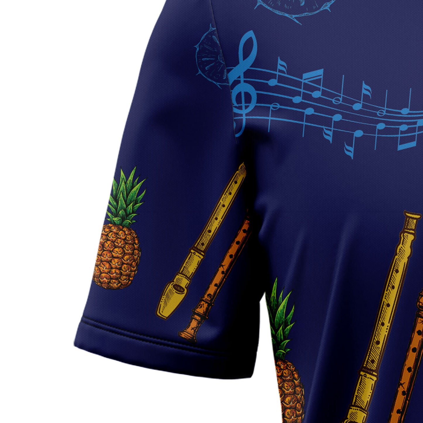 Flute Musical Instrument G5805 Hawaiian Shirt