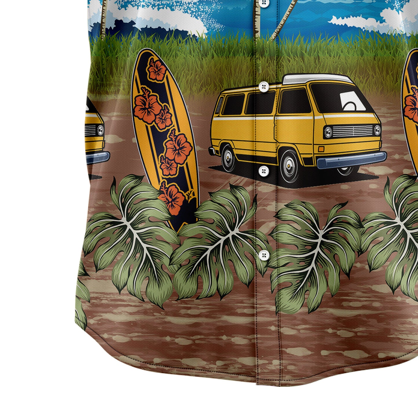 Tropical Camping Car H4805 Hawaiian Shirt