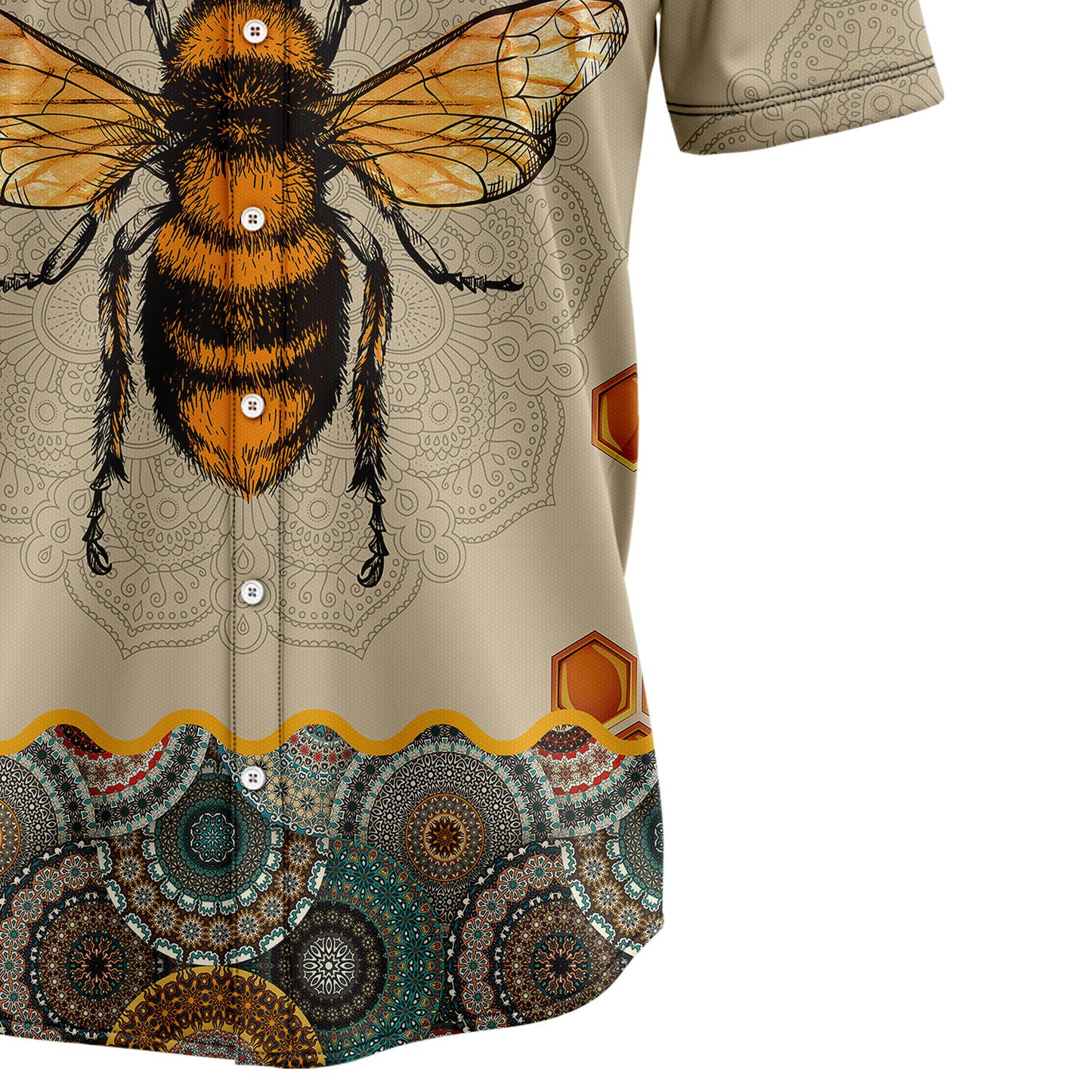 Bee Mandala TY0408 Hawaiian Shirt
