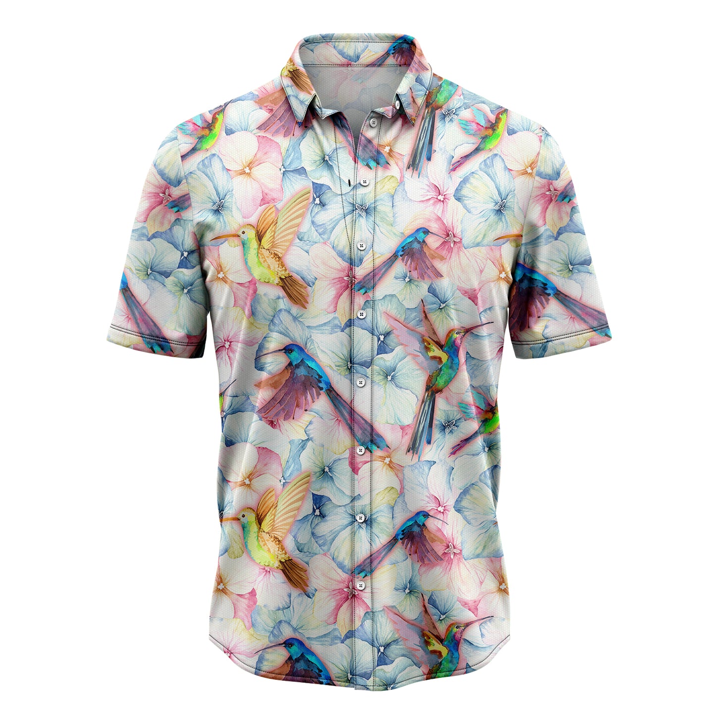 Hummingbird And Vintage Floral H147014 Hawaii Shirt