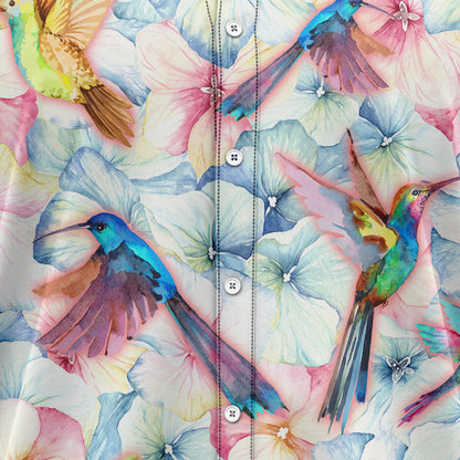 Hummingbird And Vintage Floral H147014 Hawaii Shirt