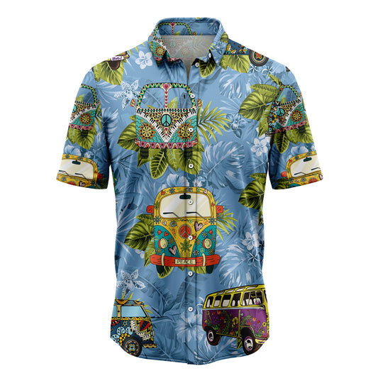 Hippie Bus Tropical G5714 Hawaiian Shirt