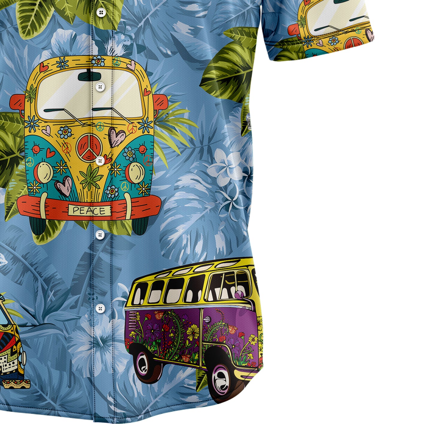 Hippie Bus Tropical G5714 Hawaiian Shirt