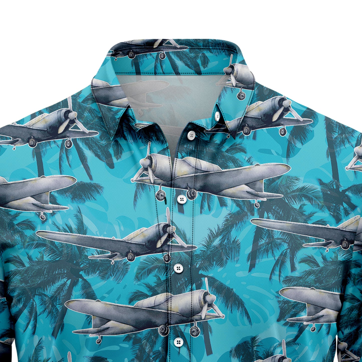 Plane Palm D1307 Hawaiian Shirt