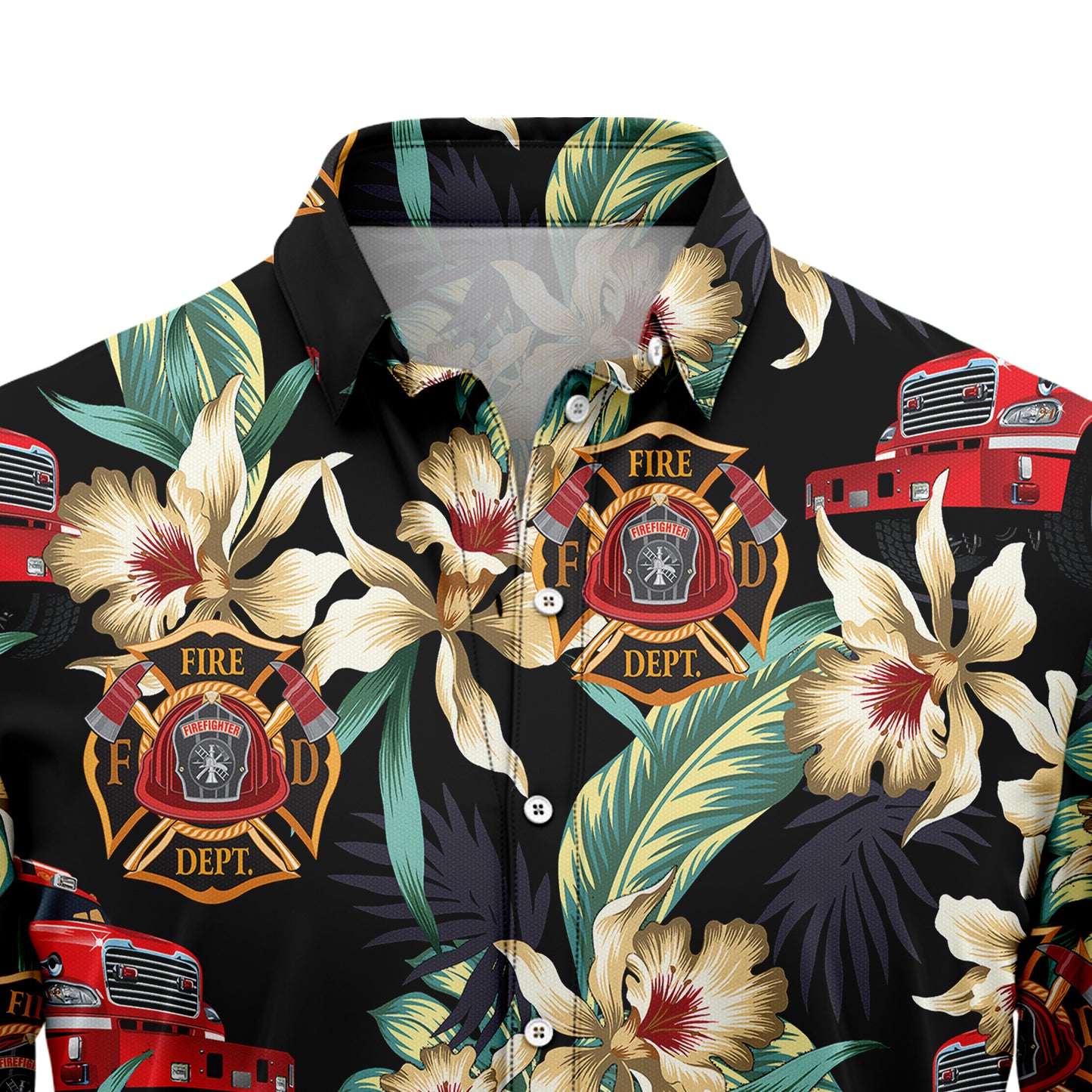 Truck Floral Vintage T1407 Hawaiian Shirt