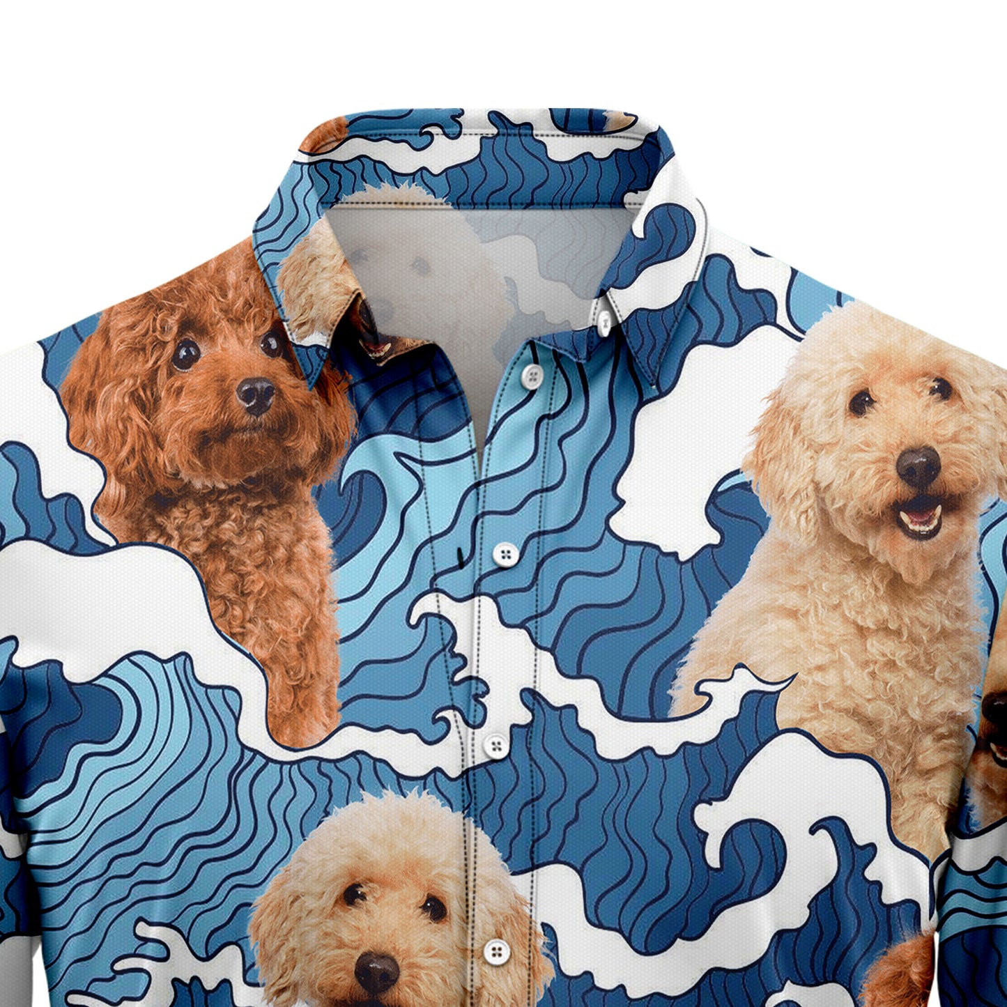 Poodle Wave H3808 Hawaiian Shirt