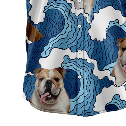 Bulldog Wave H3807 Hawaiian Shirt