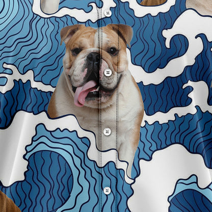 Bulldog Wave H3807 Hawaiian Shirt