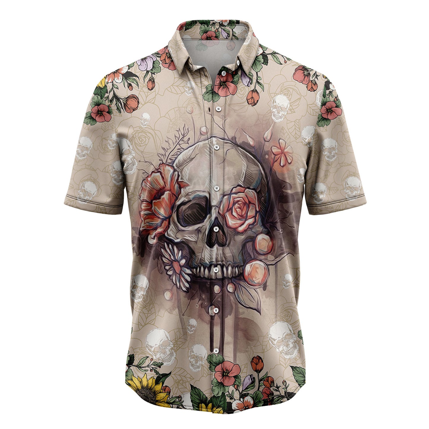 Skull Flower TY0308 Hawaiian Shirt