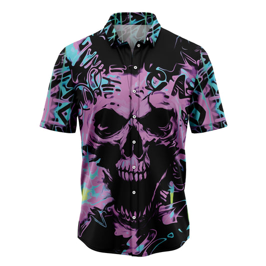 Skull EDM T0308 Hawaiian Shirt
