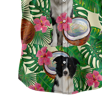 Border Collie Tropical Coconut G5731 Hawaiian Shirt
