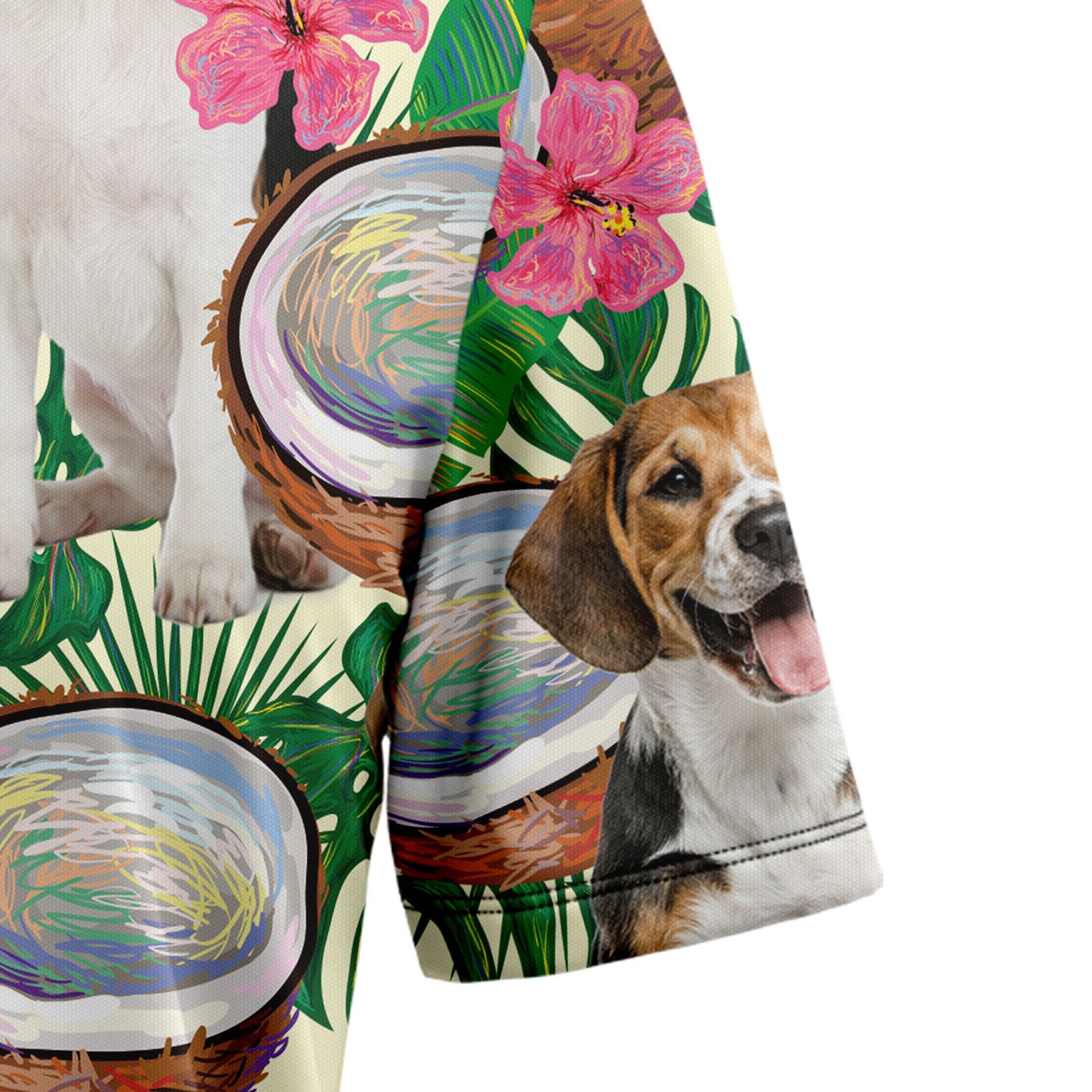 Beagle Tropical Coconut G5731 Hawaiian Shirt