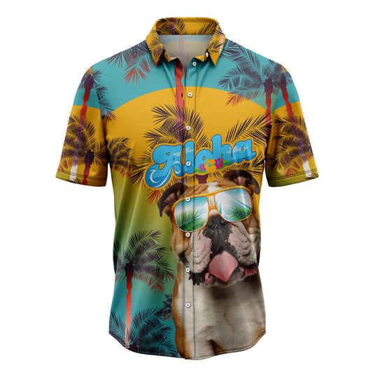 Bulldog Aloha D3107 Hawaiian Shirt