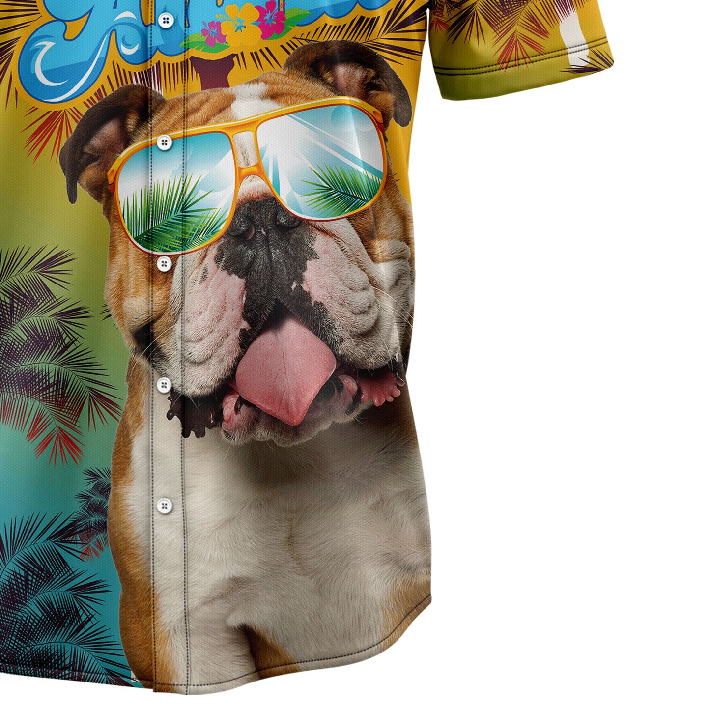 Bulldog Aloha D3107 Hawaiian Shirt