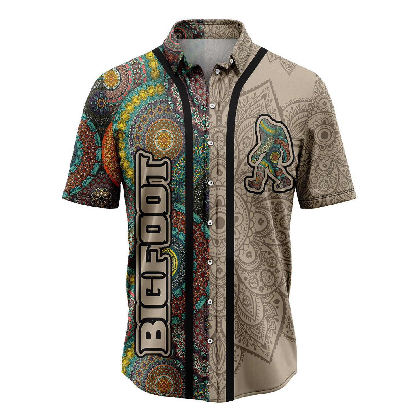 Bigfoot Mandala T3107 Hawaiian Shirt