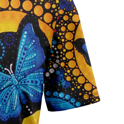 Butterfly Colorful Circle T3007 Hawaiian Shirt