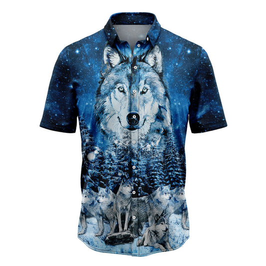 Wolf Family Mountain T3007 Hawaiian Shirt