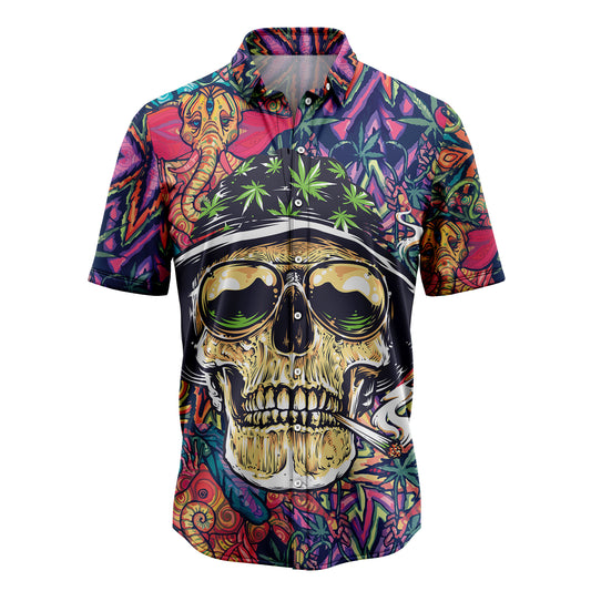 Skull Awesome T1307 Hawaiian Shirt