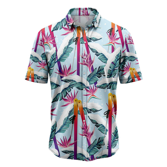 Skiing Palm D1307 Hawaiian Shirt