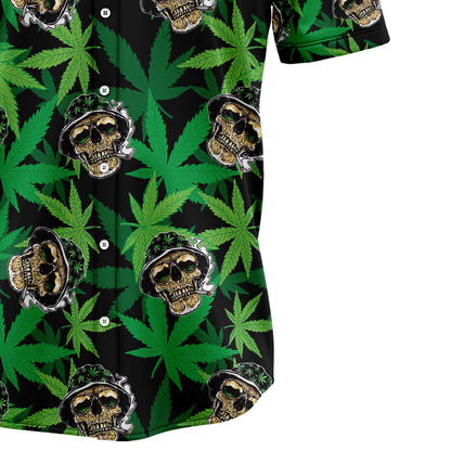 Skull Weed H137011 Hawaiian Shirt