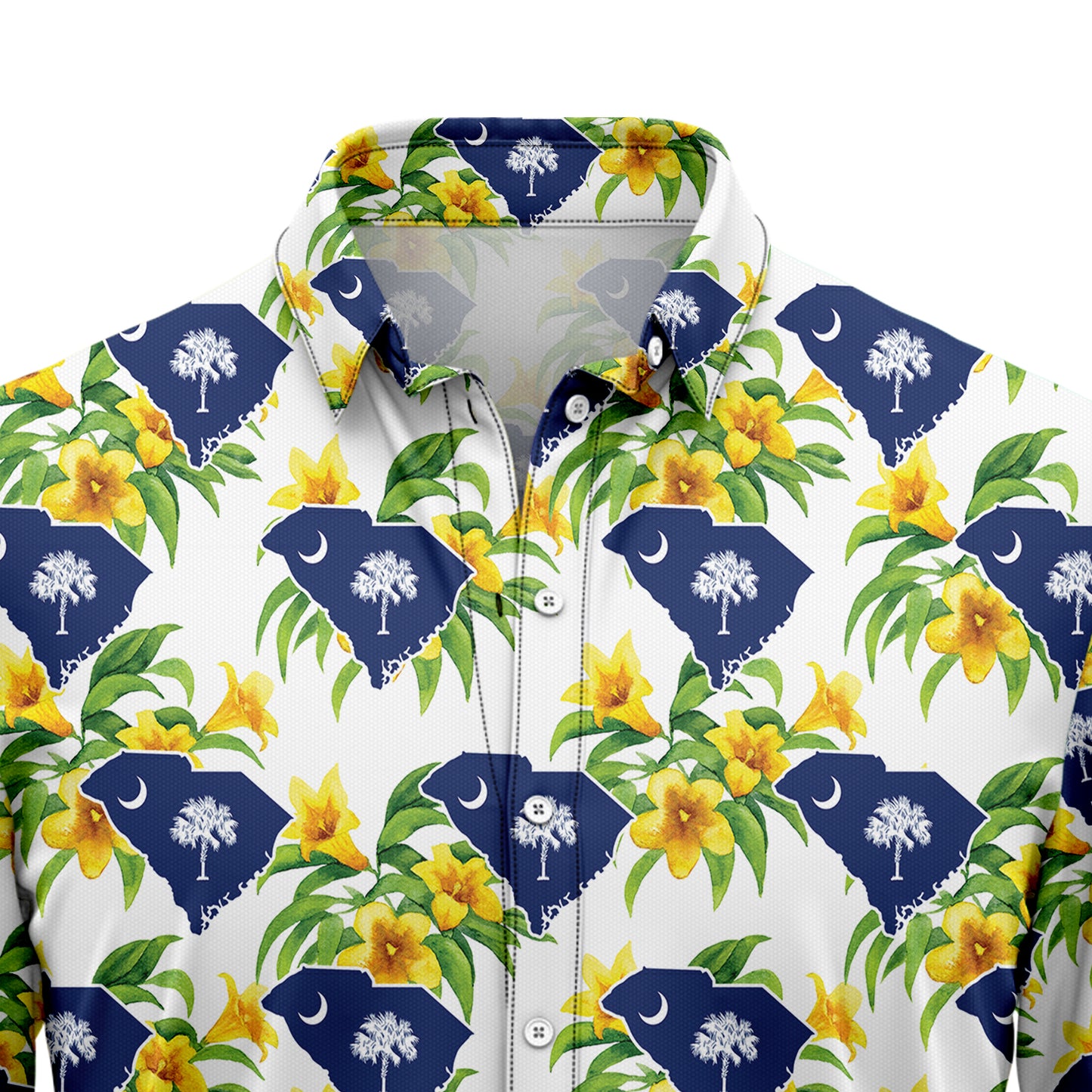 South Carolina Yellow Jessamine H107011 Hawaiian Shirt