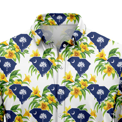 South Carolina Yellow Jessamine H107011 Hawaiian Shirt