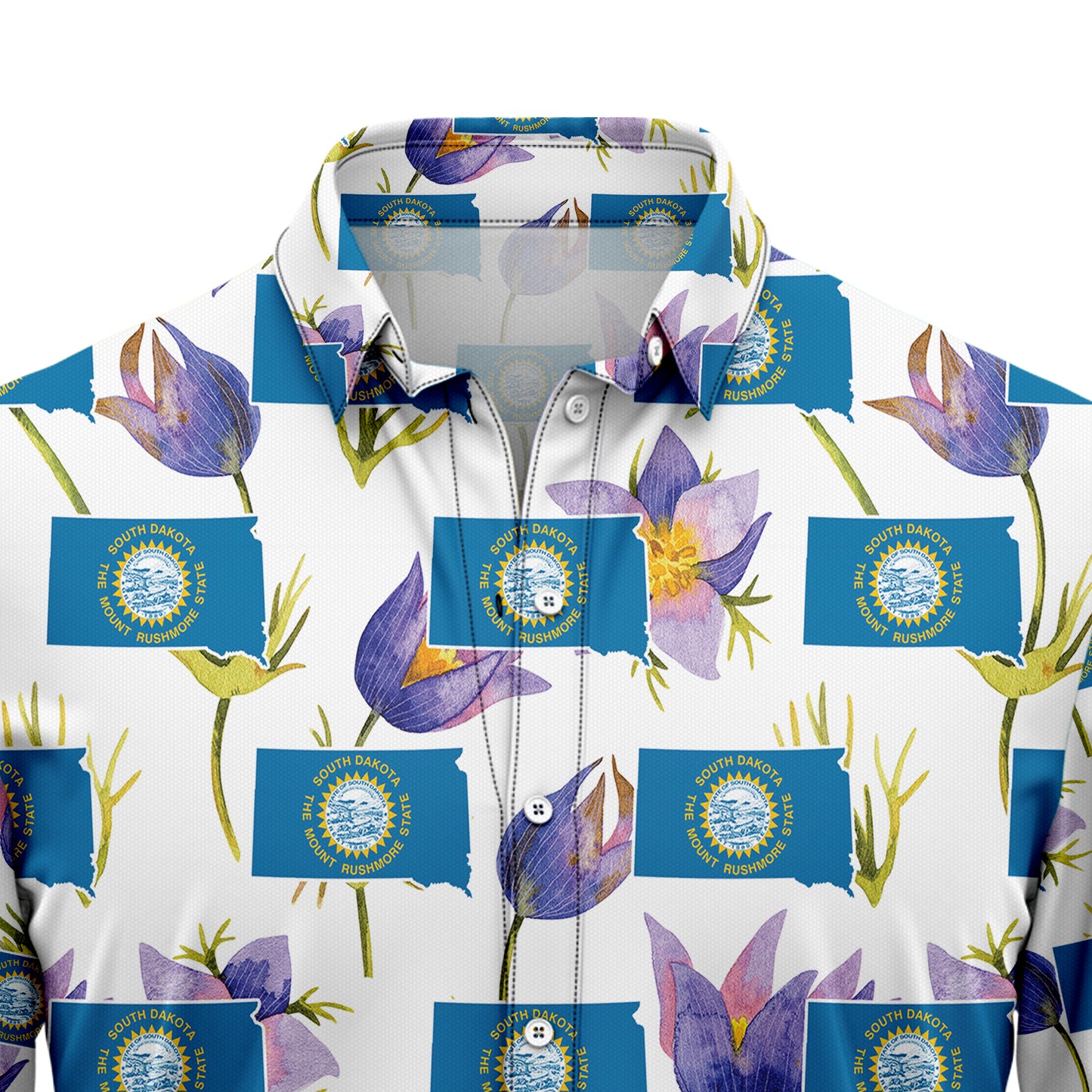 South Dakota American Pasque H107012 Hawaiian Shirt
