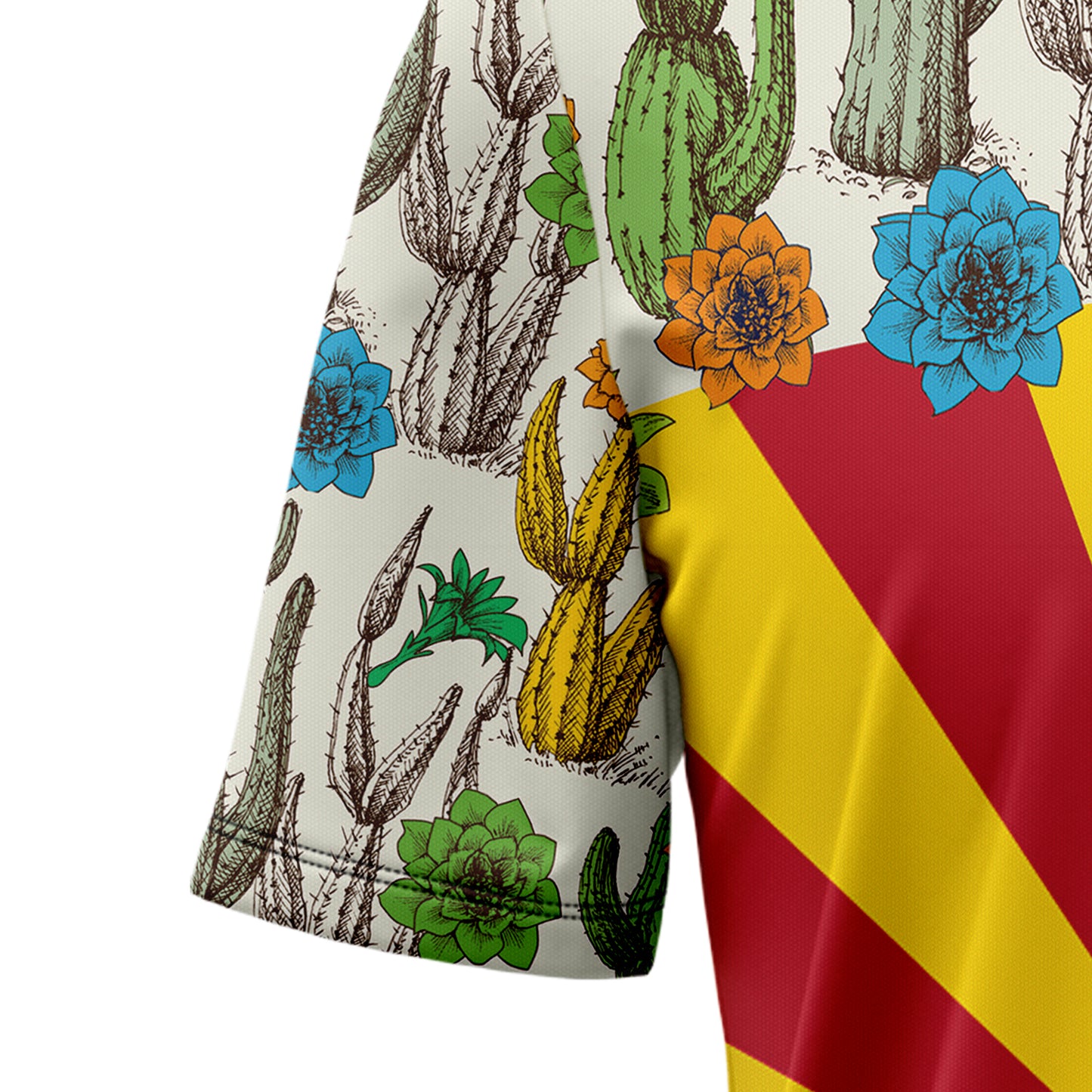 Arizona Cactus Blossom Flag H137033 Hawaiian Shirt