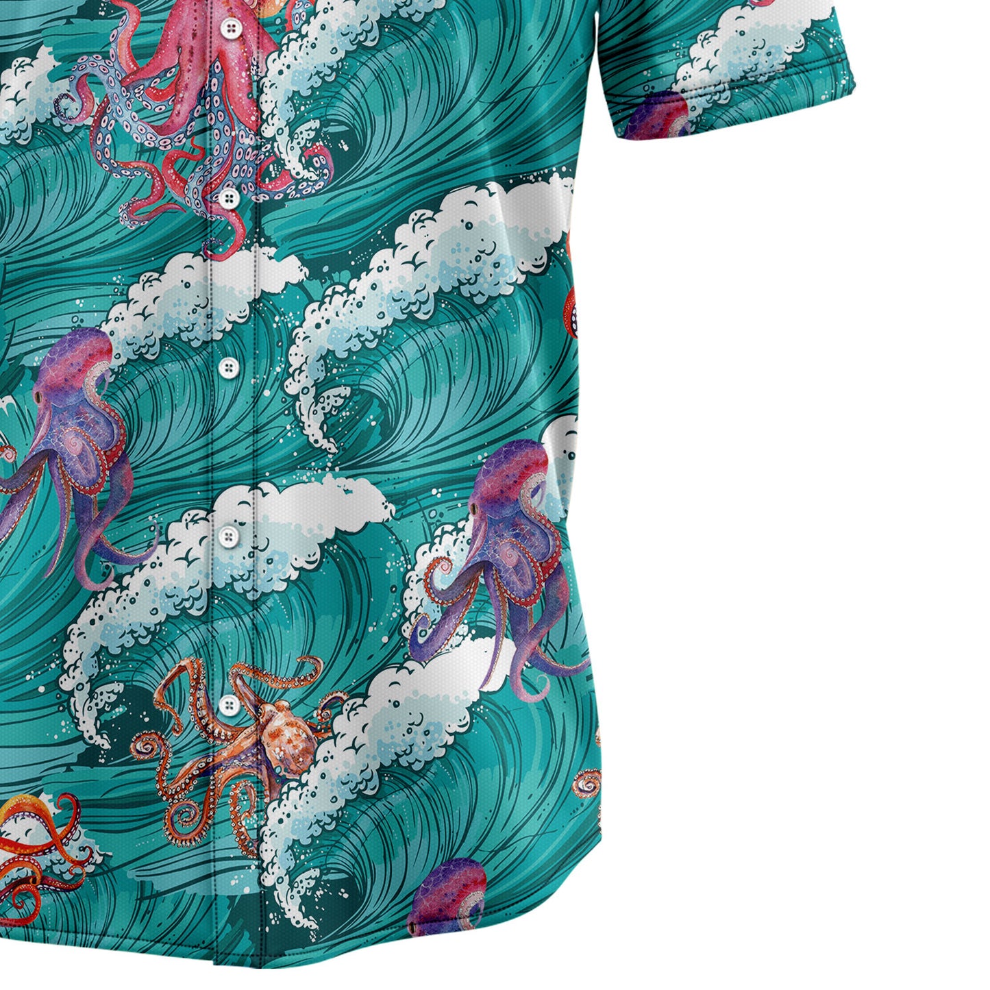 Octopus Sea Waves G5730 Hawaiian Shirt