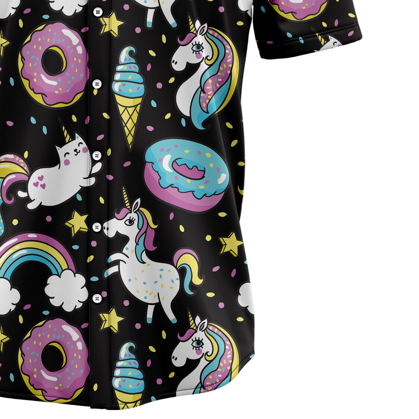 Unicorns Donuts Rainbow G5730 Hawaiian Shirt
