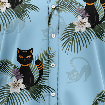 Black Cat Tropical H29716 Hawaiian Shirt