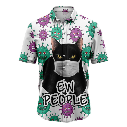 Black Cat Ew People H27737 Hawaiian Shirt