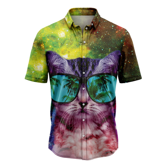 Cat Galaxy T1307 Hawaiian Shirt
