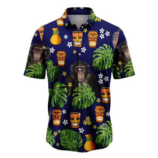 Chimpanzee Native Tropical T1307 Hawaiian Shirt