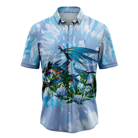 Dragon Tie Dye H97325 Hawaiian Shirt