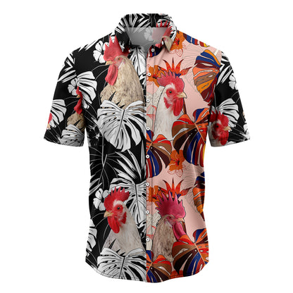 Chicken Floral T1307 Hawaiian Shirt