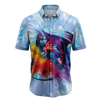 Dragon Tie Dye H97025 Hawaiian Shirt