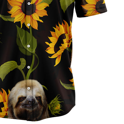 Sloth Sunflower T1307 Hawaiian Shirt